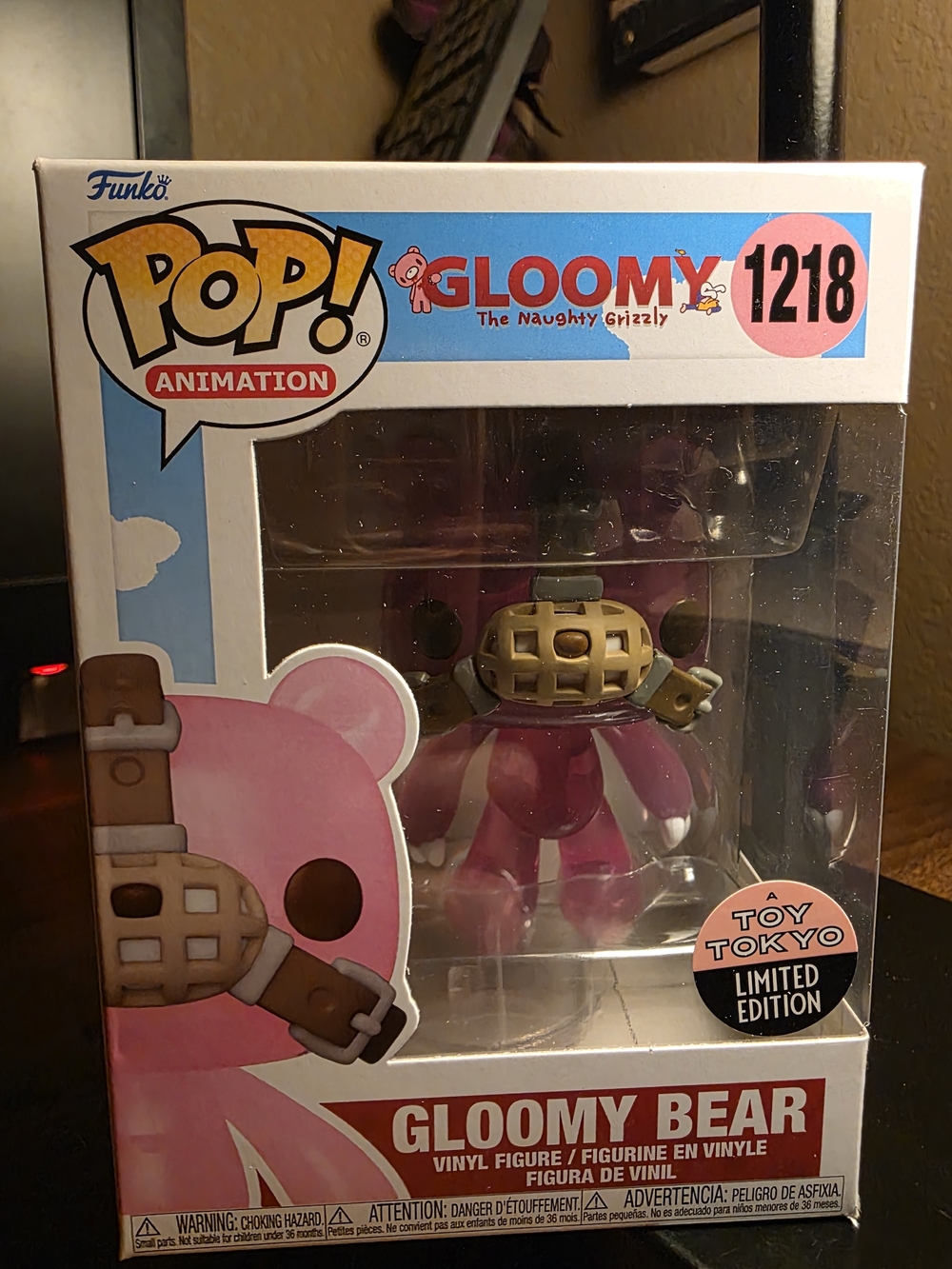 Funko Pop! Animation Gloomy Bear (Pink) - Toy Tokyo Limited Edition